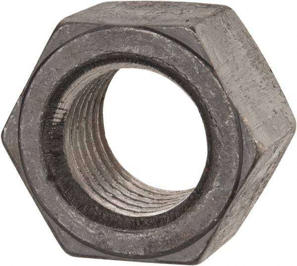 Value Collection - 1-1/4 - 7 UN Steel Right Hand Hex Nut - 1-7/8" Across Flats, 1-1/16" High, Uncoated - A1 Tooling