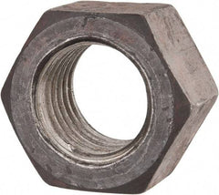 Value Collection - 1-3/8 - 6 UNC Steel Right Hand Hex Nut - 2-1/16" Across Flats, 1-11/64" High, Uncoated - A1 Tooling