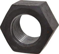 Value Collection - 1-1/2 - 6 UN Steel Right Hand Hex Nut - 2-1/4" Across Flats, 1-9/32" High, Uncoated - A1 Tooling