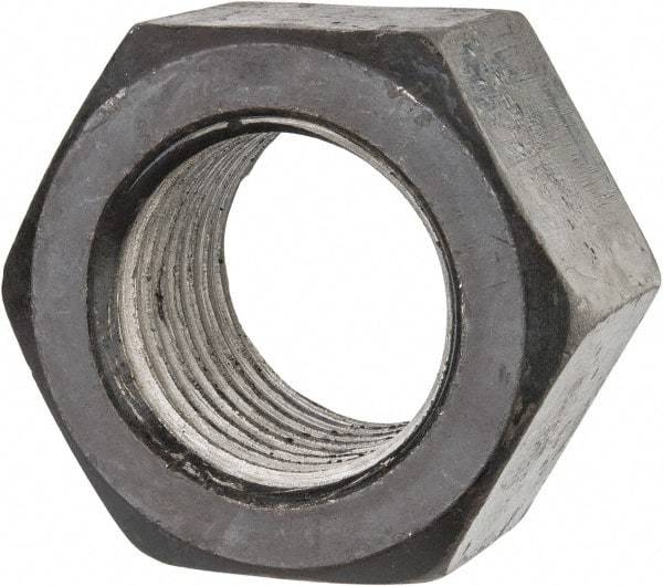 Value Collection - 2-1/4 - 4-1/2 UNC Steel Right Hand Hex Nut - 3-3/8" Across Flats, 1-55/64" High, Uncoated - A1 Tooling