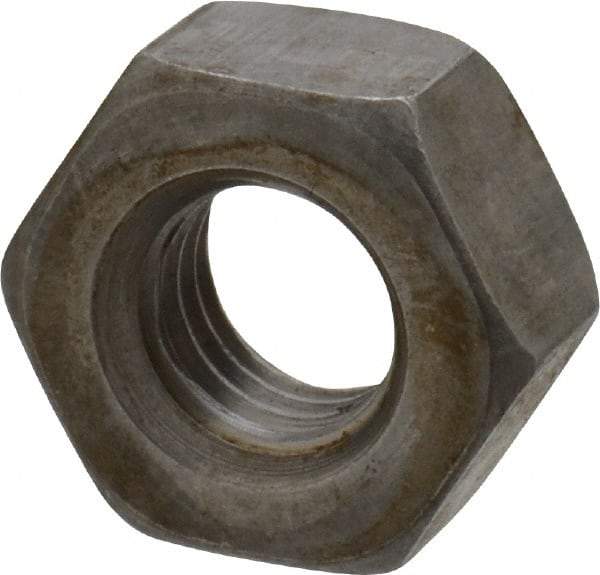 Value Collection - 1/4-28 UNF Steel Right Hand Hex Nut - 7/16" Across Flats, 0.2188" High, Uncoated - A1 Tooling