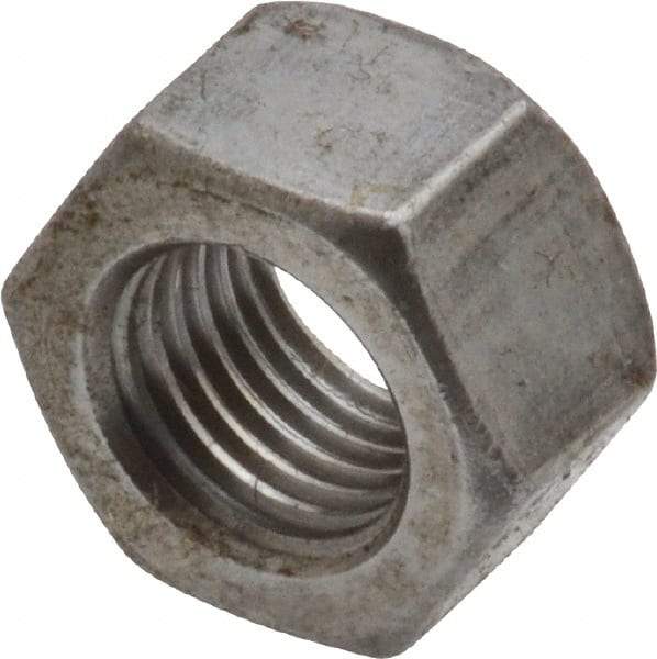 Value Collection - 3/8-24 UNF Steel Right Hand Hex Nut - 9/16" Across Flats, 0.3281" High, Uncoated - A1 Tooling