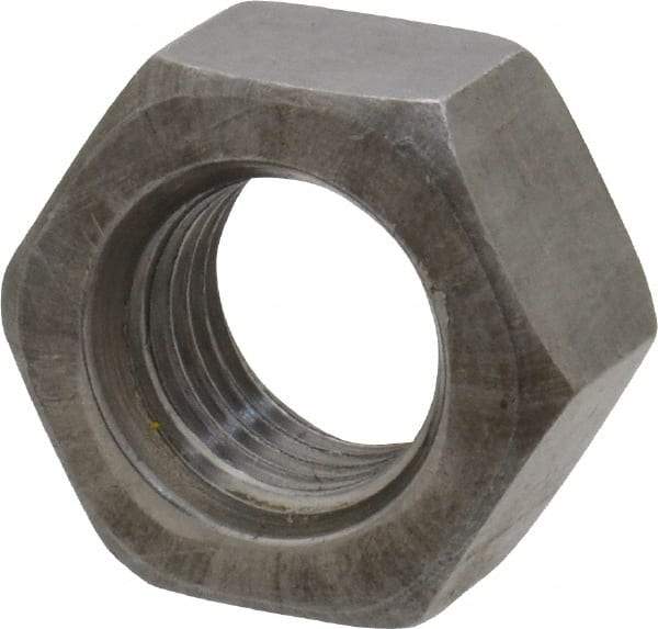 Value Collection - 7/16-20 UN Steel Right Hand Hex Nut - 11/16" Across Flats, 3/8" High, Uncoated - A1 Tooling