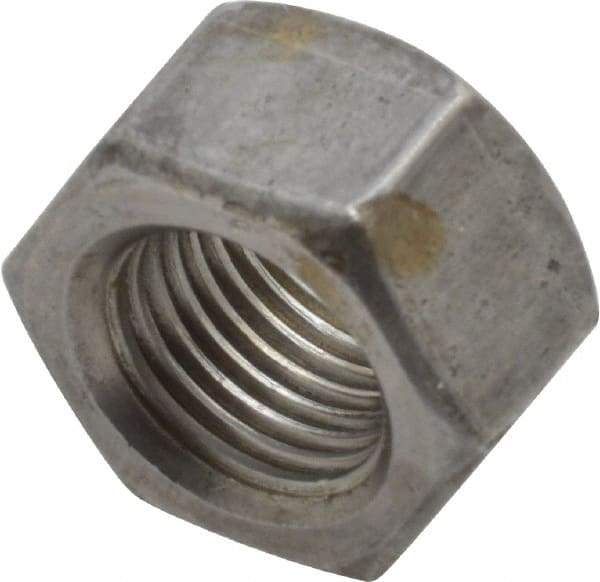 Value Collection - 1/2-20 UNF Steel Right Hand Hex Nut - 3/4" Across Flats, 7/16" High, Zinc Clear Finish - A1 Tooling