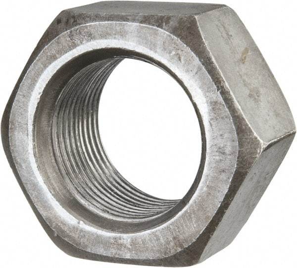 Value Collection - 1-14 UNF Steel Right Hand Hex Nut - 1-1/2" Across Flats, 0.8594" High, Uncoated - A1 Tooling