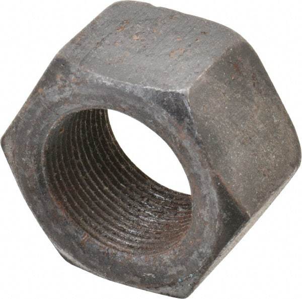 Value Collection - 1-1/2 - 12 UNF Steel Right Hand Hex Nut - 2-1/4" Across Flats, 1.2813" High, Uncoated - A1 Tooling