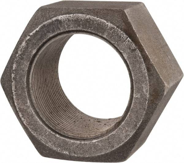 Value Collection - 2-12 UN Steel Right Hand Hex Nut - 3" Across Flats, 1-23/32" High, Uncoated - A1 Tooling