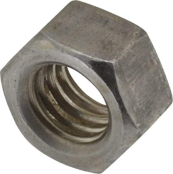 Value Collection - 3/8-16 UNC Steel Left Hand Hex Nut - 9/16" Across Flats, 21/64" High, Uncoated - A1 Tooling