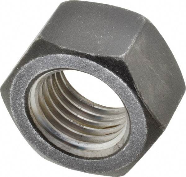 Value Collection - 1-1/2 - 6 UNC Steel Left Hand Hex Nut - 2-1/4" Across Flats, 1-9/32" High, Uncoated - A1 Tooling