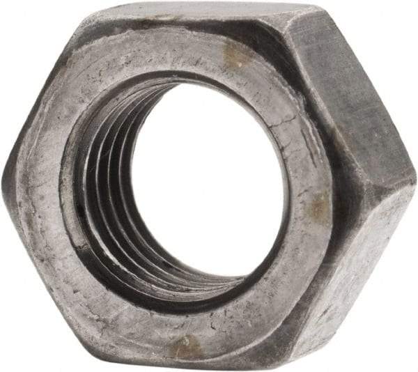 Value Collection - 5/16-24 UNF Steel Left Hand Hex Nut - 1/2" Across Flats, 17/64" High, Uncoated - A1 Tooling