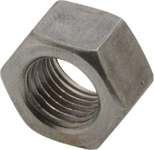 Value Collection - 3/8-24 UNF Steel Left Hand Hex Nut - 9/16" Across Flats, 21/64" High, Uncoated - A1 Tooling