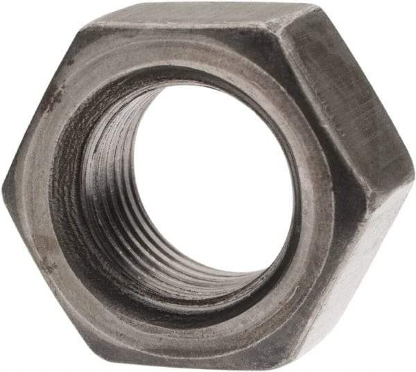 Value Collection - 1/2-20 UNF Steel Left Hand Hex Nut - 3/4" Across Flats, 7/16" High, Uncoated - A1 Tooling