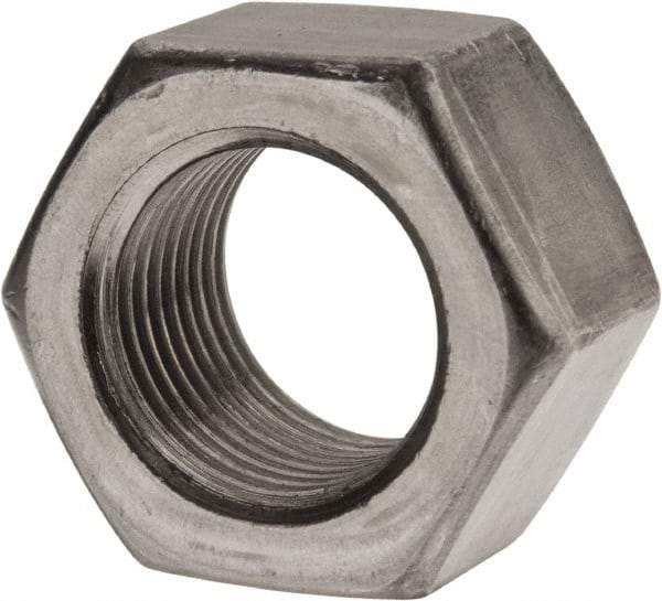 Value Collection - 3/4-16 UNF Steel Left Hand Hex Nut - 1-1/8" Across Flats, 41/64" High, Uncoated - A1 Tooling