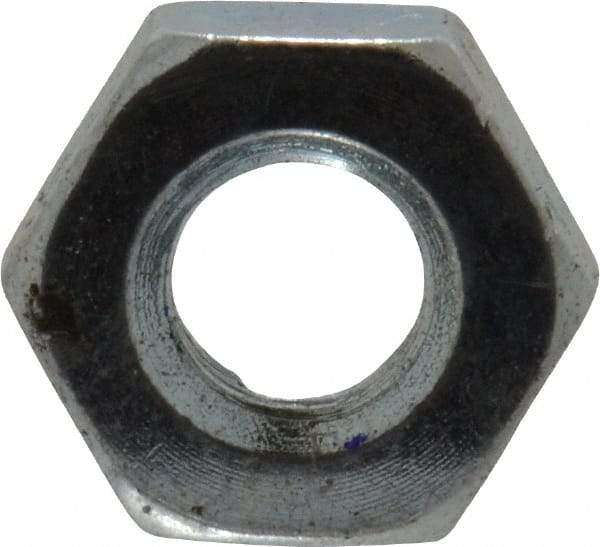 Value Collection - M3x0.50 Steel Right Hand Hex Nut - 5.5mm Across Flats, 2.4mm High, Zinc-Plated Finish - A1 Tooling