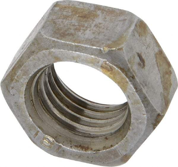 Value Collection - M20x2.50 Steel Right Hand Hex Nut - 30mm Across Flats, 16mm High, Uncoated - A1 Tooling