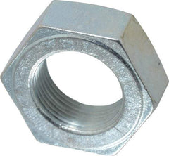 Value Collection - 1-1/4 - 12 UN Steel Right Hand Hex Jam Nut - 1-7/8" Across Flats, 23/32" High, Zinc-Plated Finish - A1 Tooling