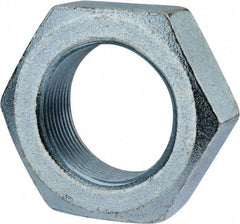 Value Collection - 1-1/2 - 12 UN Steel Right Hand Hex Jam Nut - 2-1/4" Across Flats, 27/32" High, Zinc-Plated Finish - A1 Tooling