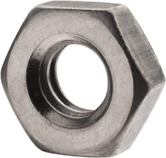 Value Collection - 1/4-20 UNC Steel Left Hand Hex Jam Nut - 7/16" Across Flats, 5/32" High, Uncoated - A1 Tooling