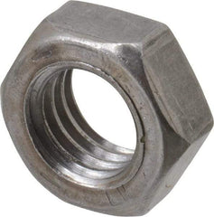 Value Collection - 1/2-13 UNC Steel Left Hand Hex Jam Nut - 3/4" Across Flats, 5/16" High, Uncoated - A1 Tooling