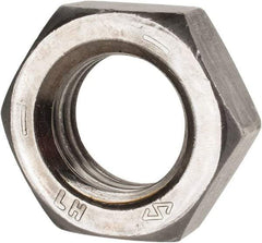 Value Collection - 1-8 UNC Steel Left Hand Hex Jam Nut - 1-1/2" Across Flats, 35/64" High, Uncoated - A1 Tooling