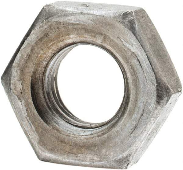 Value Collection - 1/4-28 UNF Steel Left Hand Hex Jam Nut - 7/16" Across Flats, 5/32" High, Uncoated - A1 Tooling