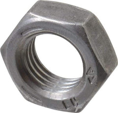 Value Collection - 3/8-24 UNF Steel Left Hand Hex Jam Nut - 9/16" Across Flats, 7/32" High, Uncoated - A1 Tooling