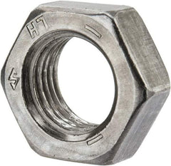 Value Collection - 1/2-20 UNF Steel Left Hand Hex Jam Nut - 3/4" Across Flats, 5/16" High, Uncoated - A1 Tooling