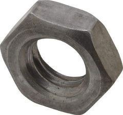 Value Collection - 7/16-14 UNC Steel Right Hand Hex Jam Nut - 11/16" Across Flats, 1/4" High, Uncoated - A1 Tooling