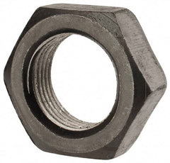 Value Collection - 1-1/8 - 12 UN Steel Right Hand Hex Jam Nut - 2-1/4" Across Flats, 27/32" High, Uncoated - A1 Tooling