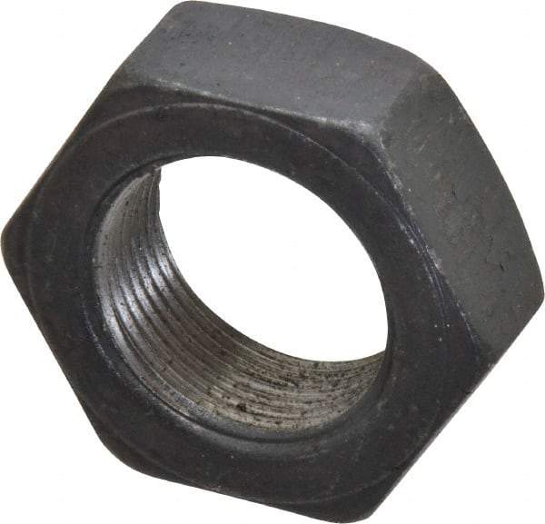 Value Collection - 1-3/8 - 12 UNF Steel Right Hand Hex Jam Nut - 2-1/16" Across Flats, 25/32" High, Uncoated - A1 Tooling