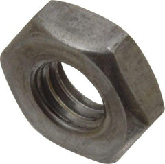 Value Collection - 3/8-16 UNC Steel Right Hand Heavy Hex Jam Nut - 11/16" Across Flats, 15/64" High, Uncoated, 2B Class of Fit - A1 Tooling