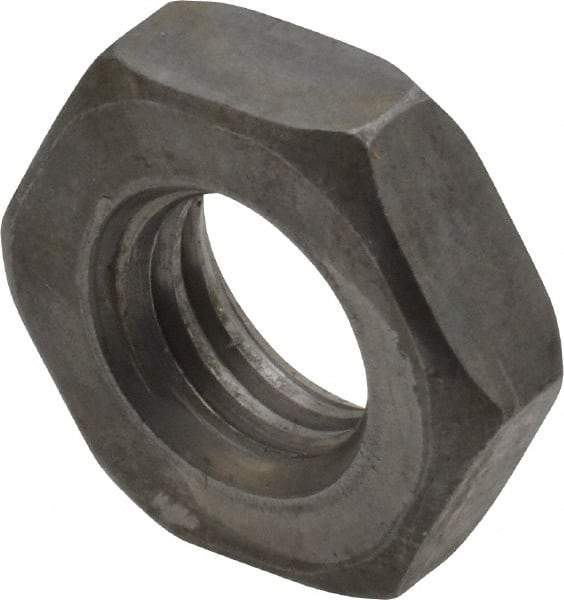 Value Collection - 1/2-13 UNC Steel Right Hand Heavy Hex Jam Nut - 7/8" Across Flats, 19/64" High, Uncoated, 2B Class of Fit - A1 Tooling