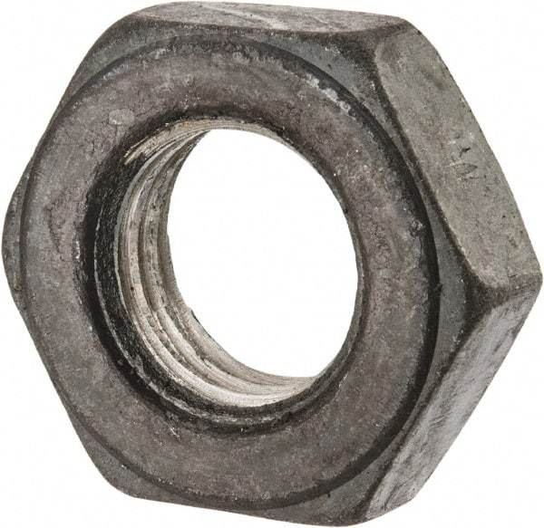 Value Collection - 7/8-9 UNC Steel Right Hand Heavy Hex Jam Nut - 1-7/16" Across Flats, 31/64" High, Uncoated, 2B Class of Fit - A1 Tooling