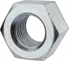 Value Collection - 1-3/4 - 5 UNC Steel Right Hand Heavy Hex Nut - 2-3/4" Across Flats, 1-23/32" High, Zinc-Plated Finish - A1 Tooling