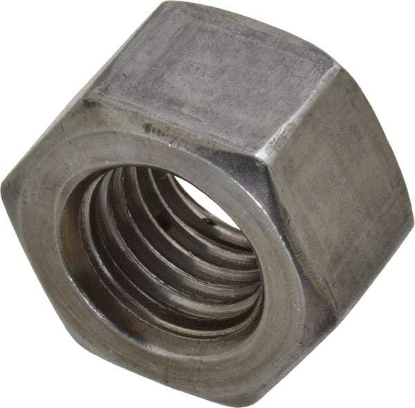 Value Collection - 7/8-9 UNC Steel Right Hand Heavy Hex Nut - 1-7/16" Across Flats, 55/64" High, Uncoated, 2B Class of Fit - A1 Tooling