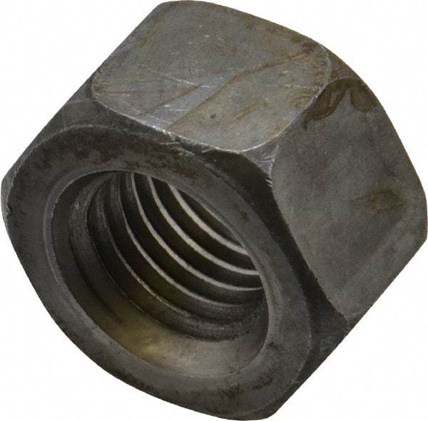 Value Collection - 1-8 UNC Steel Right Hand Heavy Hex Nut - 1-5/8" Across Flats, 63/64" High, Uncoated, 2B Class of Fit - A1 Tooling