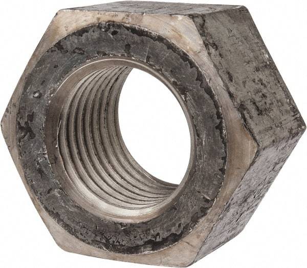 Value Collection - 2 - 4-1/2 UNC Steel Right Hand Heavy Hex Nut - 3-1/8" Across Flats, 1-31/32" High, Uncoated - A1 Tooling