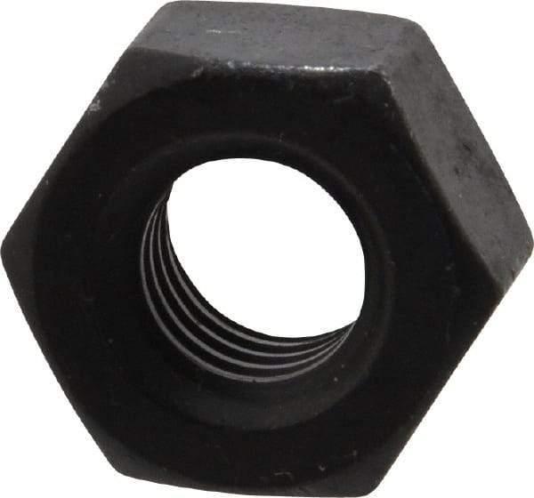 Value Collection - 7/16-14 UNC Steel Right Hand Heavy Hex Nut - 3/4" Across Flats, 27/64" High, Uncoated, 2B Class of Fit - A1 Tooling