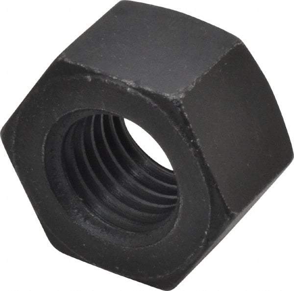 Value Collection - 7/8-9 UNC Steel Right Hand Heavy Hex Nut - 1-7/16" Across Flats, 55/64" High, Uncoated, 2B Class of Fit - A1 Tooling