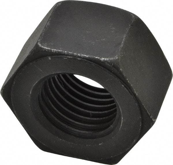 Value Collection - 1-1/8 - 8 UN Steel Right Hand Heavy Hex Nut - 1-13/16" Across Flats, 1-7/64" High, Uncoated, 2B Class of Fit - A1 Tooling