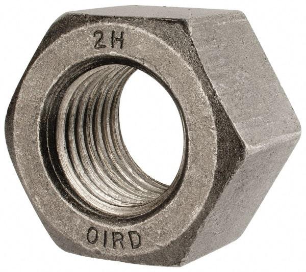 Value Collection - 1-1/2 - 6 UNC Steel Right Hand Heavy Hex Nut - 2-3/8" Across Flats, 1-15/32" High, Uncoated, 2B Class of Fit - A1 Tooling