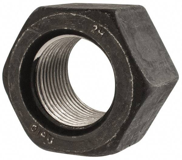 Value Collection - 1-3/4 - 8 UN Steel Right Hand Heavy Hex Nut - 2-3/4" Across Flats, 1-23/32" High, Uncoated, 2B Class of Fit - A1 Tooling