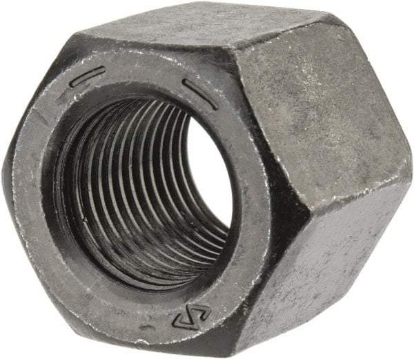 Value Collection - 9/16-18 UNF Steel Right Hand High Hex Nut - 7/8" Across Flats, 49/64" High, Uncoated - A1 Tooling