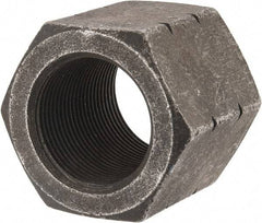 Value Collection - 1-1/2 - 12 UNF Steel Right Hand High Hex Nut - 2" Across Flats, 1-9/32" High, Uncoated - A1 Tooling