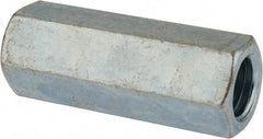 Value Collection - 7/16-14 UNC, 1-3/4" OAL Steel Standard Coupling Nut - Zinc-Plated Finish, 5/8" Width Across Flats - A1 Tooling