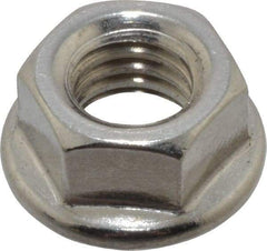 Value Collection - 3/8-16, 3/4" Flange Diam, Serrated Flange Nut - Grade 18-8 Stainless Steel, 0.347" Flange Height - A1 Tooling