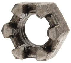 Value Collection - 1/2-13 UNC Grade 2 Steel Slotted Locknut - 3/4" Width Across Flats, 7/16" High, Uncoated - A1 Tooling