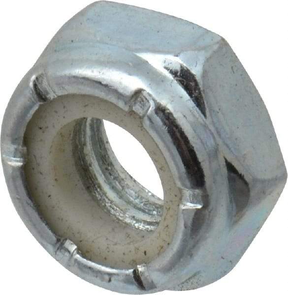 Value Collection - 5/16-18 UNC Grade 2 Hex Jam Lock Nut with Nylon Insert - 1/2" Width Across Flats, 17/64" High, Zinc-Plated Finish - A1 Tooling