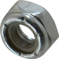 Value Collection - 1/4-28 UNF Grade 2 Hex Jam Lock Nut with Nylon Insert - 7/16" Width Across Flats, 7/32" High, Zinc-Plated Finish - A1 Tooling