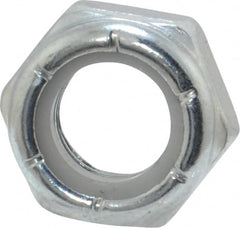 Value Collection - 5/16-24 UNF Grade 2 Hex Jam Lock Nut with Nylon Insert - 1/2" Width Across Flats, 17/64" High, Zinc-Plated Finish - A1 Tooling